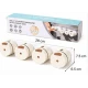 Set 4 Recipiente Magnetice pentru condimente tip organizator cu montare pe Perete