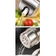 Set Oliviera 5 Piese pentru scobitori Condimente Ulei si Otet cu Capace din Inox si Suport