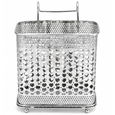 Suport pentru Tacamuri din Metal Organizator de Bucatarie 16 × 10 × 20 cm