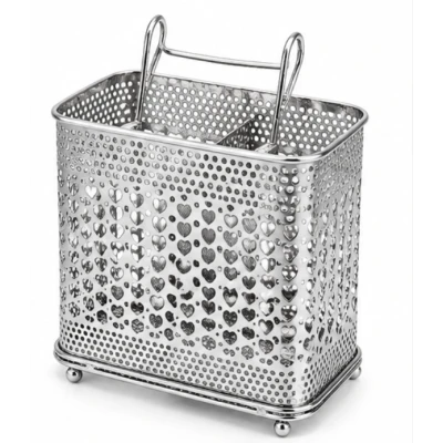 Suport pentru Tacamuri din Metal Organizator de Bucatarie 16 × 10 × 20 cm