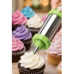 Seringa pentru Decorarea Prajiturilor din Inox cu 3 Duze si Spatula