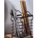 Suport pentru Tacamuri din Metal Organizator Bucatarie tip casuta 15 × 9 × 20 cm