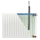 Set 2 Perii pentru Curatarea Caloriferelor Perie Lunga cu Maner 70 cm