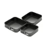 Set 3 Forme Patrate pentru Tort cu Fund Detasabil 12 / 15 / 18 cm