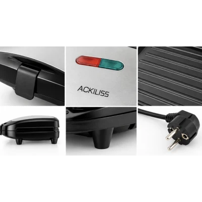 Sandwich Maker Electric ACKILISS ACL237T putere 750W Placi Antiaderente