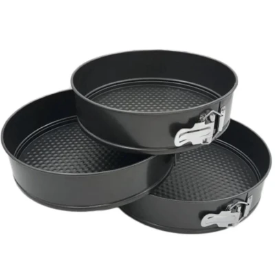 Set 3 Forme Rotunde pentru Tort cu Fund Detasabil 18 / 20 / 22 cm