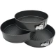 Set 3 Forme Rotunde pentru Tort cu Fund Detasabil 18 / 20 / 22 cm