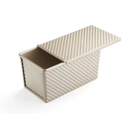 Forma Dreptunghiulara pentru Paine si Cozonac cu Capac Detasabil Metalica 32 X 12 X 11.5 CM
