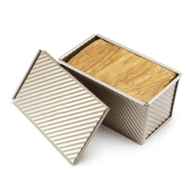 Forma Dreptunghiulara pentru Paine si Cozonac cu Capac Detasabil Metalica 32 X 12 X 11.5 CM