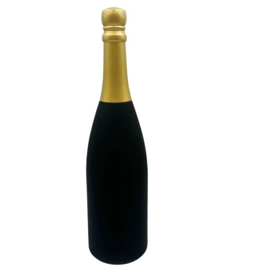 Set 5 Accesorii pentru Vin in Cutie Tip Sticla de sampanie CHAMPAGNE 32 cm