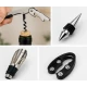 Set 5 Accesorii pentru Vin in Cutie Tip Sticla de sampanie CHAMPAGNE 32 cm