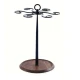 Suport pentru 6 Pahare de Vin din Metal cu Baza din Lemn inaltime 35 cm