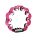 Tamburina cu flori 8 Inch cu 2 Randuri de Zurgalai Metalici maner Ergonomic