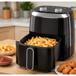 Friteuza cu Aer Cald Air Fryer capacitate 5.5L Control Temperatura si Timp