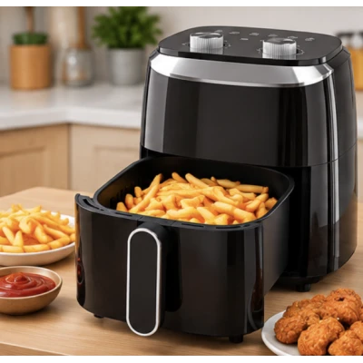 Friteuza cu Aer Cald Air Fryer capacitate 5.5L Control Temperatura si Timp