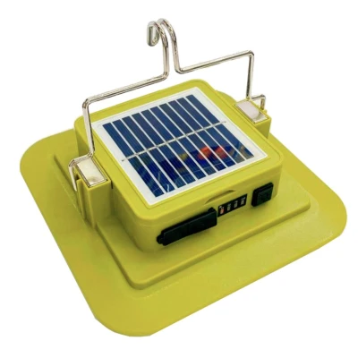 Lampa LED Camping 229L SMD cu Panou Solar Power Bank USB si carlig