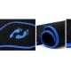 Set Covorase Auto Universale 4 Piese Material textil Negre cu Margine Albastra
