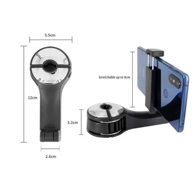 Suport Auto pentru Telefon cu Carlig Rotativ Negru G02
