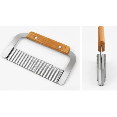 Cutit Modelator pentru Cascaval Metal si Lemn Ustensila pentru Feliere