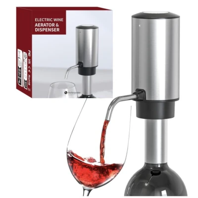 Aerator si Dozator Electric pentru Vin reincarcabil USB