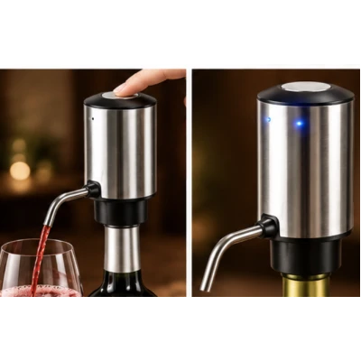 Aerator si Dozator Electric pentru Vin reincarcabil USB