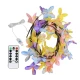 Ghirlanda Luminoasa LED cu Flori USB Telecomanda 8 Moduri de Iluminare Decorativa