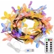 Ghirlanda Luminoasa LED cu Flori USB Telecomanda 8 Moduri de Iluminare Decorativa