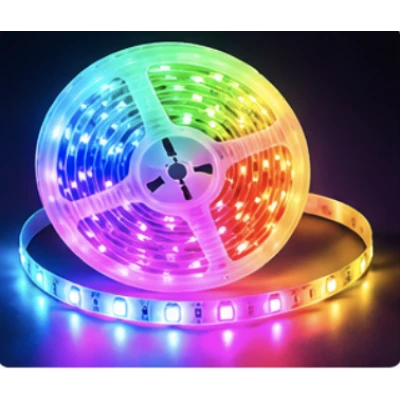 Instalatie LED RGB 10 Metri Multicolora Control prin Aplicatie si Telecomanda