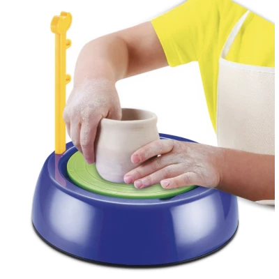 Set Creativ cu roata de olarit 2 viteze 6 culori de vopsea kit de modelaj ceramica 22 × 22 cm
