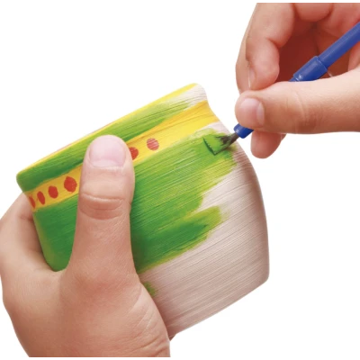 Set Creativ cu roata de olarit 2 viteze 6 culori de vopsea kit de modelaj ceramica 22 × 22 cm