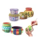 Set Creativ cu roata de olarit 2 viteze 6 culori de vopsea kit de modelaj ceramica 22 × 22 cm