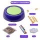 Set Creativ cu roata de olarit 2 viteze 6 culori de vopsea kit de modelaj ceramica 22 × 22 cm