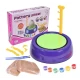 Set Creativ cu roata de olarit 2 viteze 6 culori de vopsea kit de modelaj ceramica 22 × 22 cm