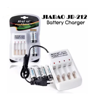Incarcator Baterii JIABAO JB 212 pentru AA/AAA Ni MH si Ni Cd cu 4 Acumulatori AAA R03