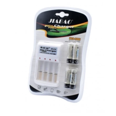 Incarcator Baterii JIABAO JB 212 pentru AA/AAA Ni MH si Ni Cd cu 4 Acumulatori AAA R03