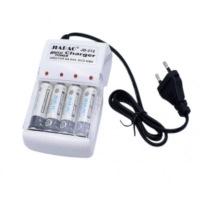 Incarcator Baterii JIABAO JB 212 pentru AA/AAA Ni MH si Ni Cd cu 4 Acumulatori AAA R03