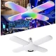 Bec LED cu 4 Brate Lumina RGB Multicolora Difuzor Bluetooth telecomanda Soclu E27 48W