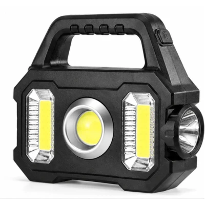 Lanterna LED Multifunctionala Solara YT 880A de 10W COB 3 Surse de Lumina reincarcabila USB