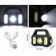 Lanterna LED Multifunctionala Solara YT 880A de 10W COB 3 Surse de Lumina reincarcabila USB