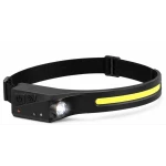 Lanterna de Cap LED cu acumulator Intern senzor de miscare banda COB + LED XPE 350 Lumeni