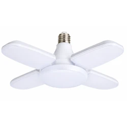 Bec LED E27 cu 4 Brate Ajustabile 60W Lumina Alb Rece 6500K Pliabil Iluminare 360