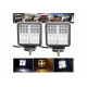 Set 2 Proiectoare LED Auto 114W Lumina Alba si Semnal Galben Off Road