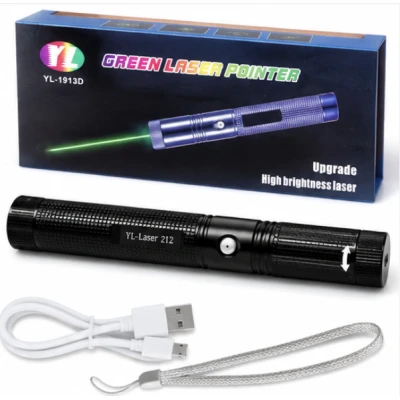Laser Verde LY212 Efect Stelar Rotativ Reincarcabil USB Multifunctional