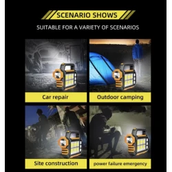 Lanterna Solara LED reincarcabila HS 8029 1 A COB Multifunctionala 8 LED pentru Camping
