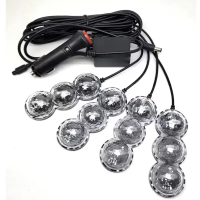 Lumini Ambientale Auto Starlight LED RGB cu Telecomanda
