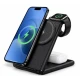 Incarcator Wireless 3 in 1 Andowl A20 de 20W Statie de incarcare pentru Telefon Smartwatch si Casti