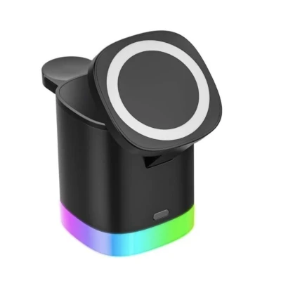 Incarcator Wireless 3 in 1 Andowl Q A63 de 20W Fast Charging Magnetic RGB