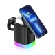 Incarcator Wireless 3 in 1 Andowl Q A63 de 20W Fast Charging Magnetic RGB