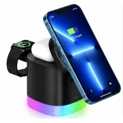 Incarcator Wireless 3 in 1 Andowl Q A63 de 20W Fast Charging Magnetic RGB