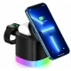Incarcator Wireless 3 in 1 Andowl Q A63 de 20W Fast Charging Magnetic RGB